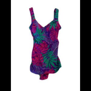 Maxine of Hollywood Womens Swimsuit One Piece Size ? Medium Beach Vacation Cruis